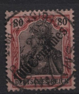 1908 - 100 CENTIMES Auf 80pf Gebraucht SMYRNA DEUTSCHE POST. Als Gescannt Verkauft - Turkey (offices)