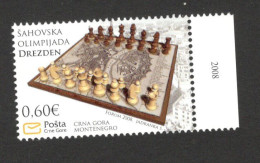 MONTENEGRO - MNH STAMP - CHESS OLYMPIAD DRESDEN - 2008. - Montenegro