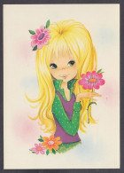 129837/ Fillette, Ado Aux Longs Cheveux Blonds - Children's Drawings