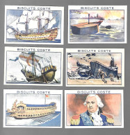 X564 - IMAGES BISCUITS COSTES - HISTOIRE DE LA NAVIGATION - Andere & Zonder Classificatie