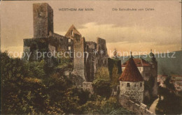 72093327 Wertheim Main Schlossruine Von Osten Bestenheid - Wertheim