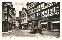 72093317 Wertheim Main Rathausgasse Mit Dem Engelbrunnen Bestenheid - Wertheim