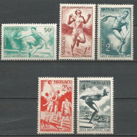 MONACO ANNEE 1948 LOT DE 5TP N°319 à 323 NEUFS**MNH TB COTE 12,00 € - Ungebraucht