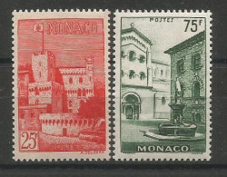 MONACO ANNEE 1954  LOT DE 2 TP N°397,398 NEUFS** MNH TB COTE 39,50€ - Neufs