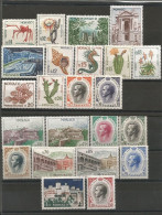 MONACO ANNEE 1960 LOT DE 23 TP N°537A à 550A NEUFS** MNH TB COTE 65,65 € - Ongebruikt