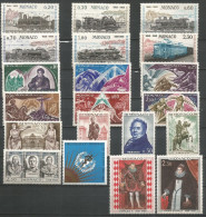 MONACO ANNEE 1968 LOT DE 20 TP N°752 à 771 NEUFS** MNH TB COTE 30,80 € - Unused Stamps