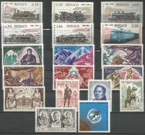 MONACO ANNEE 1968 LOT DE 18 TP N°752 à 769 NEUFS** MNH TB COTE 28,10 € - Unused Stamps