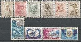 MONACO ANNEE 1969 LOT DE 10 TP N°799 à 808 NEUFS** MNH TB COTE 12,90 € - Ongebruikt