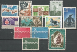 MONACO ANNEE 1971 LOT DE 12 TP N°855 à 866 NEUFS** MNH Cote 27,00 €  - Unused Stamps