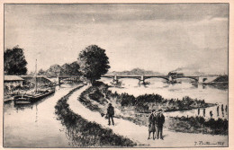 Toul Pittoresque: Le Canal De L'Est Et La Moselle, Illustration Jules Poitte 1928 - Carte Larcher N° 5 Non Circulée - Toul