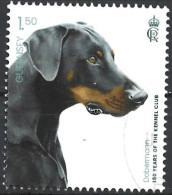 Guernsey 2023. Scott #1715 (U) Kennel Club, 150th Anniv. Dog Breed, Doberman Pinscher - Guernesey