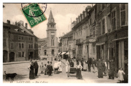 Saint-Dié - Rue D'Alsace Et L'Eglise Saint-Martin - Saint Die