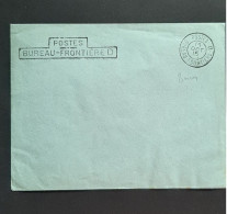 Postes Bureau Frontière D 16 Octobre 1915  Enveloppe - Guerre De 1914-18