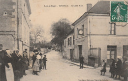 CPA-41-CHISSAY-Grande Rue-Animée - Andere & Zonder Classificatie