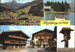 72093078 Kirchberg Tirol Mit Rettenstein Badesee Strassenpartie Mit Hotel Daxer  - Autres & Non Classés