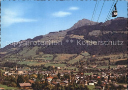 72092992 Kitzbuehel Tirol Panorama Hahnenkammbahn Mit Kitzbueheler Horn Kitzbueh - Other & Unclassified