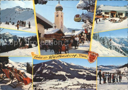 72092985 Westendorf Tirol Skipiste Dorfpartie Mit Pferdeschlitten Sessellift Pan - Autres & Non Classés