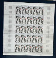 TAAF  - FEUILLE PLANCHE 25v Faune De 1979 TAAF PO 81 Etat Luxe MNH ** - Blocks & Sheetlets