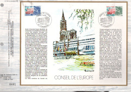 DOCUMENT FDC 1983 CONSEIL DE L'EUROPE - 1980-1989