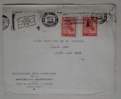 Argentine - Enveloppe Circulée Avec Timbres à Thème Chevaux (1960) - Oblitérés