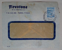 Argentine - Enveloppe Commerciale Circulée Avec Timbres Sur Le Thème De L'élevage (1954) - Used Stamps