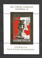 Equatorial Guinea 1976 Olympic Games MONTREAL GOLD MS #1 MNH - Estate 1976: Montreal