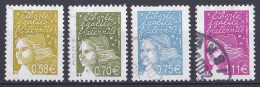 France  2000 - 2009  Y&T  N °  3570   3571   3572   3574  Oblitérés - Used Stamps