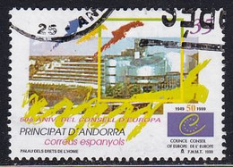 1999-ANDORRA-ED. 271 -SERIE COMPLETA-50ANIV. CONSEJO DE EUROPA-USADO - Gebruikt