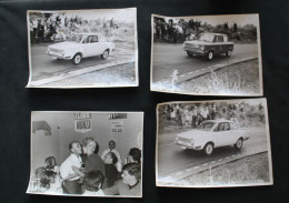 1964, 4 Grandes Photographies D'un Rallye Automobile à Masnuy St Jean (Belgique) - Automobiles