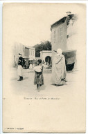 Pionnière Nuage Dos Simple ALGÉRIE * TLEMCEN Rue Et Porte De Mascara ( Animée ) Editeur J. Geiser - Tlemcen