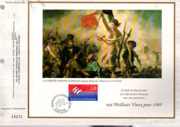 DOCUMENT FDC 1989 BICENTENAIRE REVOLUTION - FOLON - 1980-1989