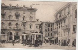 CPA - ITALIE - LIGURIA - SAN REMO - Piazza Colombo - Tramway - Animation - Vers 1920 - San Remo