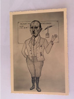 Rare Caricature Suisse De Hitler En 1940 - War, Military