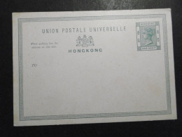 Hongkong GA Karte 1 Cent Grün (12,7x8,8 Cm) */ungebraucht - Gut Erhalten - Storia Postale