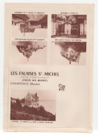 Papier à Entête Postable "Les Falaises St Michel - Hôtel-Restaurant à Champeaux (Manche) - Baie Du Mont Saint Michel" - 1900 – 1949