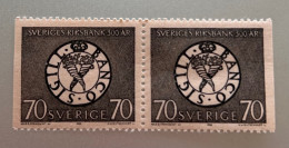 Timbres Suède Se-tenant 15/05/1968 70 öre Neuf N°FACIT 625 - Nuevos