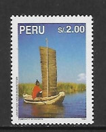 PEROU 1995 CANOE-BATEAUX YVERT N°1046 NEUF MNH** - Boten