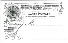 Carte Publicitaire Pour Le Roquefort - Sonstige & Ohne Zuordnung