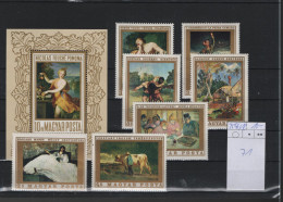 Ungarn Michel Cat.No. Mnh/** 2506/2512 + Sheet 71 - Neufs