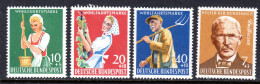 GERMANY - 1958 WEST GERMANY HUMANITARIAN RELIEF SET (4V) FINE MOUNTED MINT MM * SG 1214-1217 - Ungebraucht