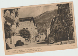 CPA - ANDORRE - VALSS D'ANDORRA - Les ESCALDES - Vista Partial - Vieille Automobile - Vers 1930 - Andorre