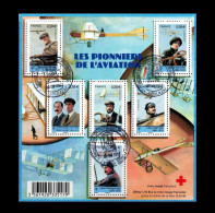 2010 N F4504 BLOC FEUILLET PIONNIERS DE L'AVIATION OBLITERE CACHET ROND  #234# - Gebraucht