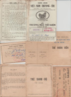 S.VIETNAM  5  DOCUMENTS   Réf LT37 - Ohne Zuordnung