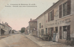 CPA-77-Commune De MOUROUX-VOISINS-Grande Rue, Vers Crécy-Café Testard (2) - Other & Unclassified