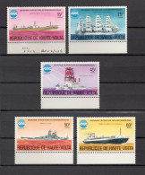 HAUTE VOLTA  N° 364 à 368    NEUFS SANS CHARNIERE  COTE  3.00€    BATEAUX - Haute-Volta (1958-1984)