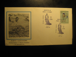 PORTO ALEXANDRE 1971 Mostra Filatelica Fishing Fisher Cancel Cover ANGOLA Portuguese Area Portugal - Angola