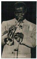 Carte Photo Louis Amstrong Satchmo Jazz Trompette Brass - Sonstige & Ohne Zuordnung