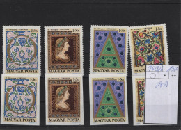 Ungarn Michel Cat.No. 2603/2606 A/B - Unused Stamps