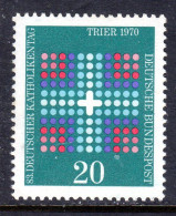 GERMANY - 1970 WEST GERMANY CATHOLICS DAY FINE MNH ** SG 1557 - Neufs