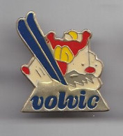 Pin's Volvic Ski Skieur Réf 4802 - Sports D'hiver